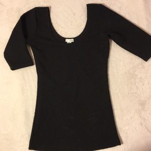 Black Shoulder Shirt